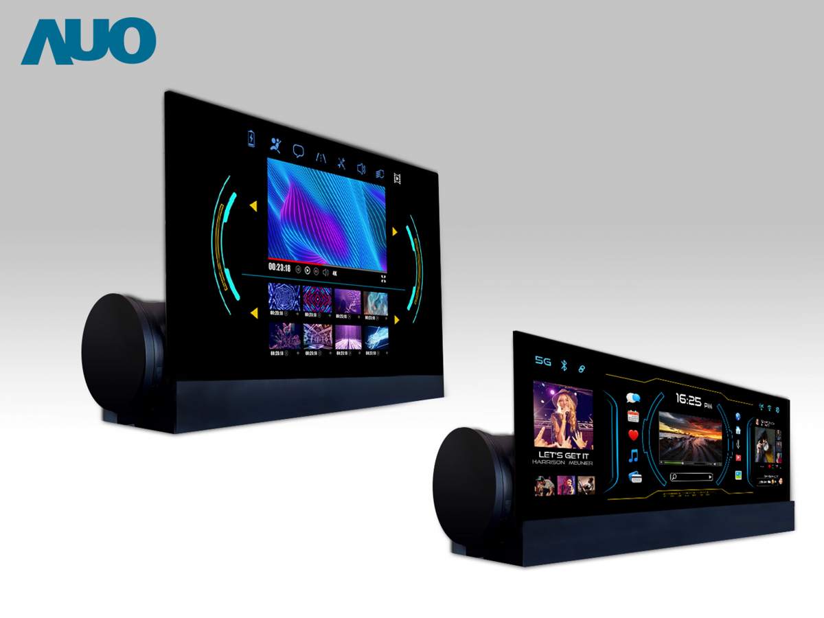 友達14.6吋可捲式Micro LED面板，導入車內資訊、影音娛樂及駕駛安全系統，翻轉智慧移動場域