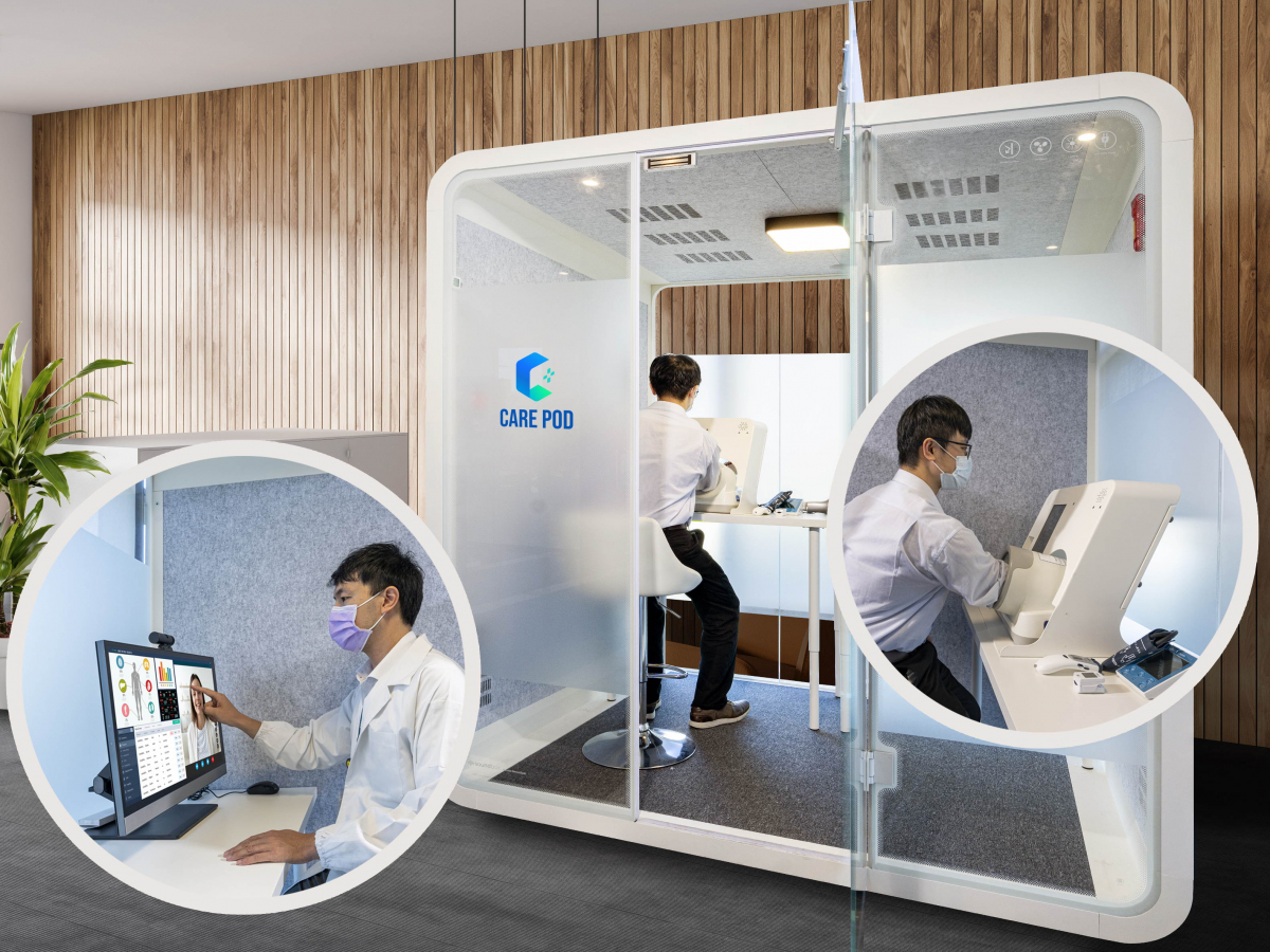 达擎于医疗科技展中展出＂远距诊疗舱＂，以因应医疗数字化及社会高龄化趋势下、复诊及慢性病患等族群对于远距看诊需求逐渐升高所推出的创新整合方案。多功能合一、高隐私性的远距诊疗舱可根据病患端与医师端的不同需求，提供弹性化及客制化功能，节省医生和病患的精力及时间